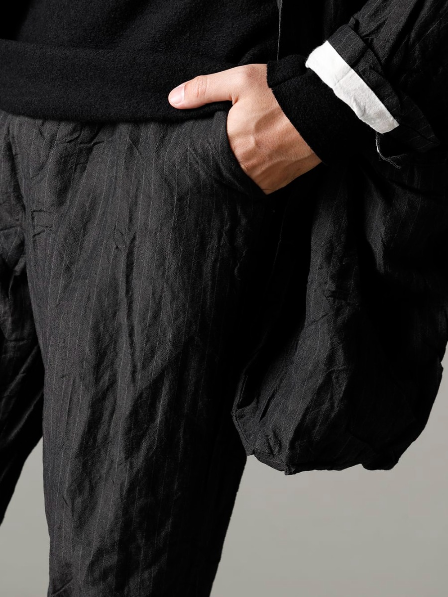 GARMENT REPRODUCTION OF WORKERS 22-23AW Savor the simple farmer's style for a long time - Farmers-Trousers-Gray-Stripe Farmers Trousers Gray Stripe 3-004