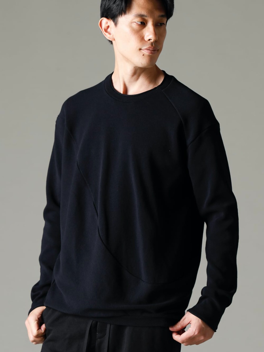 GARMENT REPRODUCTION OF WORKERS(ガーメント リプロダクション オブ ワーカース) 22-23AW(秋冬) カジモド ニットはシンプルながら存在感のあるアイテム - Quasimodo-Knit-Sew-Black カジモド ニット ソー ブラック 3-001