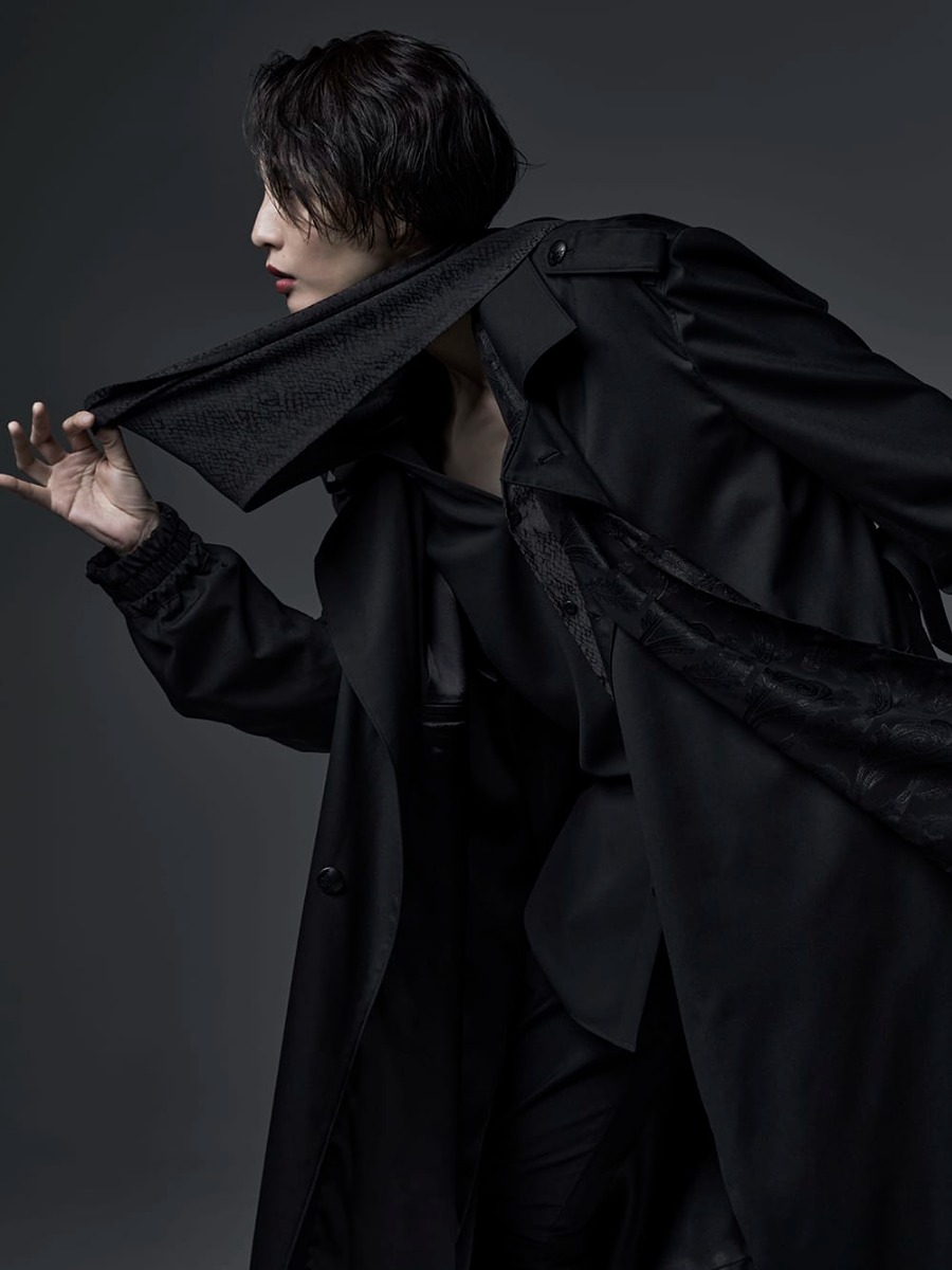 キリュウキリュウ 2022-23AW - kiryuyrik(キリュウキリュウ) 2022-23AWコレクションフ ァイナルデリバリー！只今より店頭・通販共に販売開始！ - KO-HB20-906-black(クレイジーパターン ストールシャツ ブラック) - 1-002