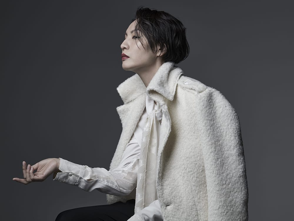 キリュウキリュウ 2022-23AW - kiryuyrik(キリュウキリュウ) 2022-23AWコレクションフ ァイナルデリバリー！只今より店頭・通販共に販売開始！ - KO-HB20-906-white(クレイジーパターン ストールシャツ ホワイト) - 1-008