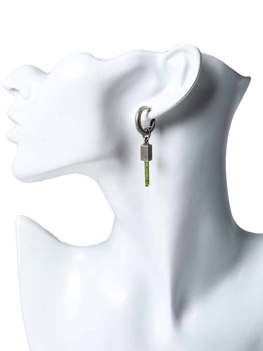 パーツ オブ フォー 2022-23AW - Parts of Four(パーツ オブ フォー) タリスマンシリーズより新作ピアスがデリバリー！只今より店頭・通販共に販売開始！ - 2235-4-DA+GTO(フープイヤリング エクストラスモール ダングルバージョン グリーントルマリン) - 1-010