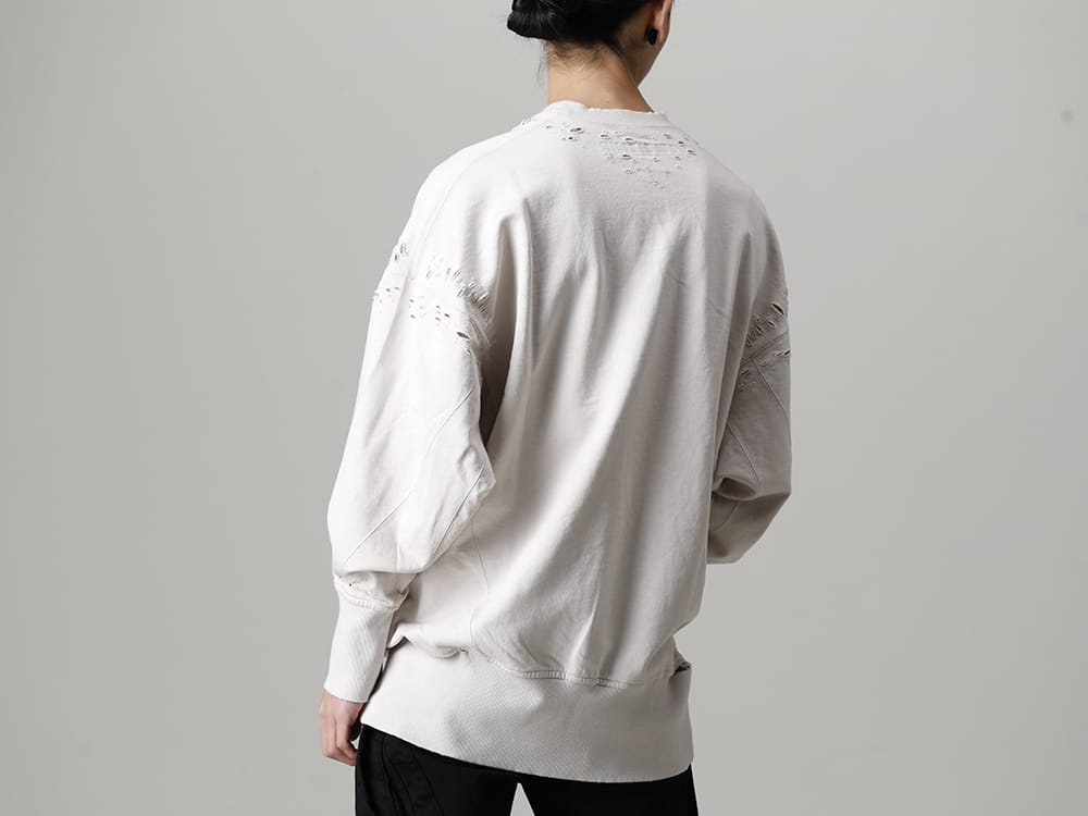 JULIUS 2022-23AW - The third delivery items from the JULIUS 2023PS collection are now available! Available in stores and mail order from now! - 807CUM4-Plaster(Cotton Sweat Damaged Pullover Plaster) - 2-010