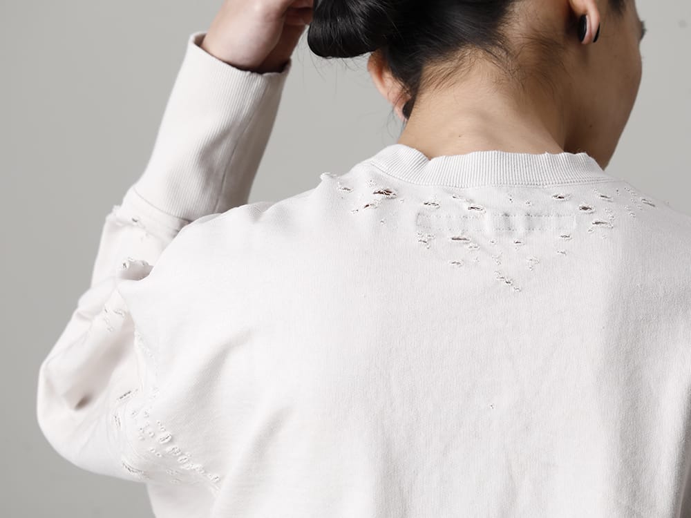 JULIUS 2022-23AW - The third delivery items from the JULIUS 2023PS collection are now available! Available in stores and mail order from now! - 807CUM4-Plaster(Cotton Sweat Damaged Pullover Plaster) - 2-012