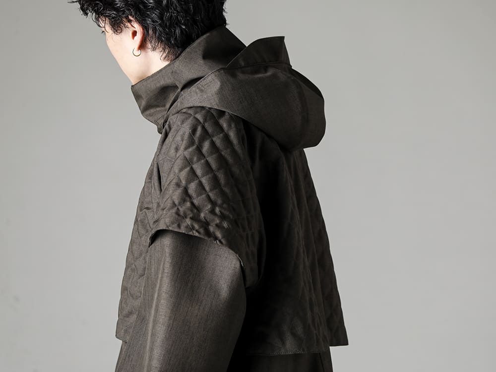 Norwegian Rain-ノルウェージャンレイン 22-23AW(秋冬) 独自のファッション性に加え、随所のディテールまで気を配られたデザイン  - Gdansk-Unisex-Mixed-Army-Green-グダニクス ユニセックス - O14KN2-Mustard-クルーネックニットベストファインメリノウール マスタード  2-001