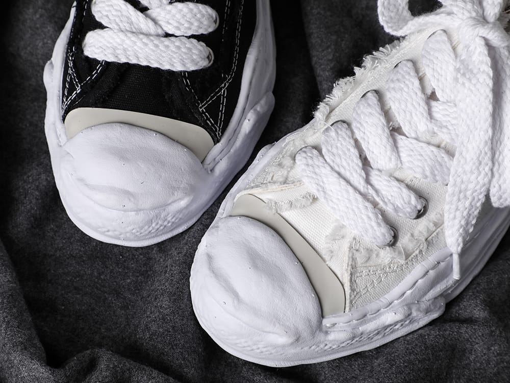 Maison MIHARAYASUHIRO - メゾン ミハラヤスヒロ 23SS -HANK low- original sole mix canvas sneakers 1-001