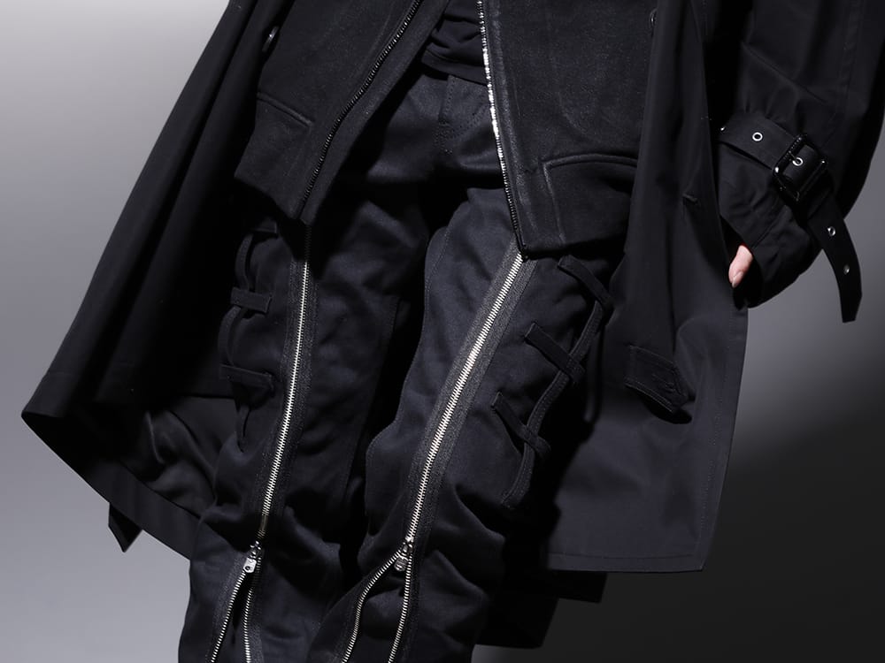 タカヒロミヤシタ ザソロイスト 2022-23AW - フロントのジップデザインが特徴のデニムパンツ - sp.0013AW22(ボンテージ ジーン) - 3-004