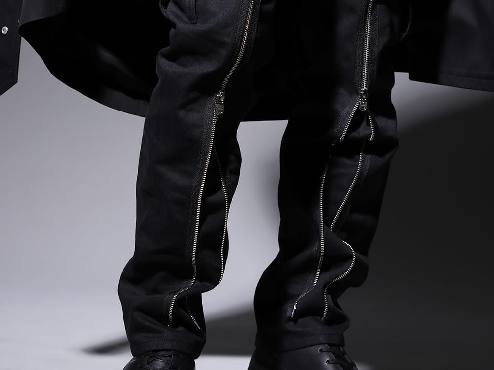 タカヒロミヤシタ ザソロイスト 2022-23AW - フロントのジップデザインが特徴のデニムパンツ - sp.0013AW22(ボンテージ ジーン) - 3-006
