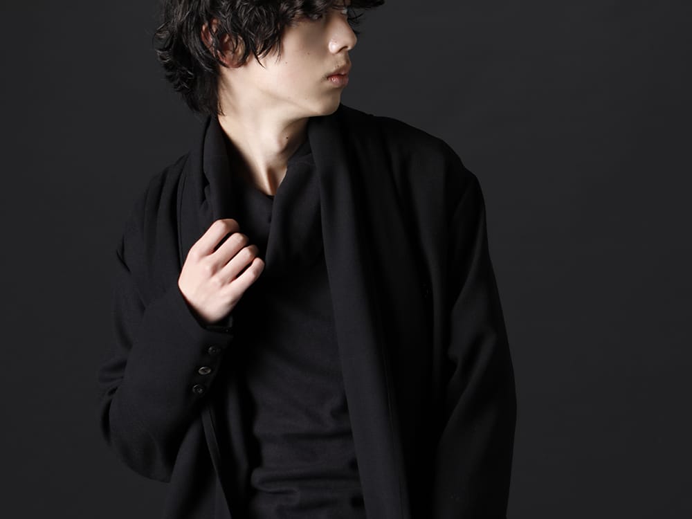 クジャク / キリュウキリュウ 2022-23AW - ライトな羽織としてオールシーズン着用を楽しめるkujakuのロングカーディガン。 - KJ-22AW20(イブキフロ カーディガン) KO-HT19-060(スムースブラッシュ ルーズ ハイネック) - 3-007