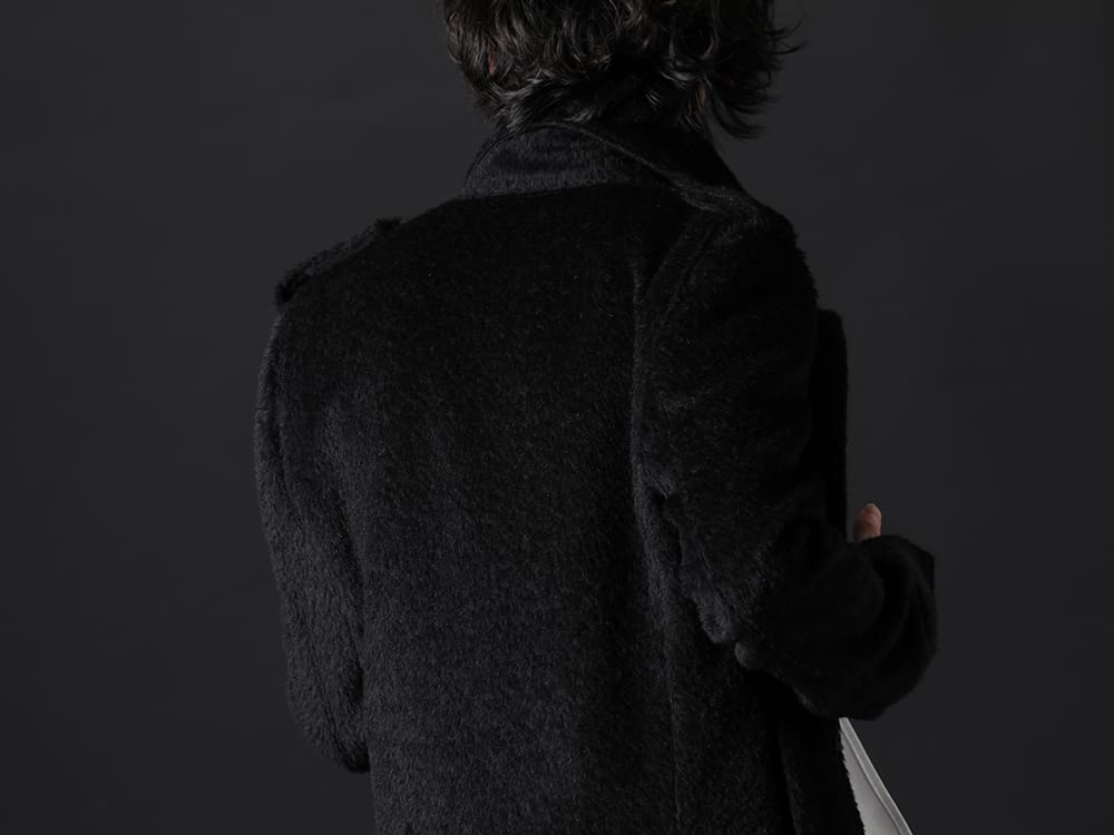 kiryuyrik 2022-23AW - Napoleon jacket made of seasonal fabric - KO-HJ29-105-black(Alpaca Shaggy Single Napoleon Jacket Black) - 2-007