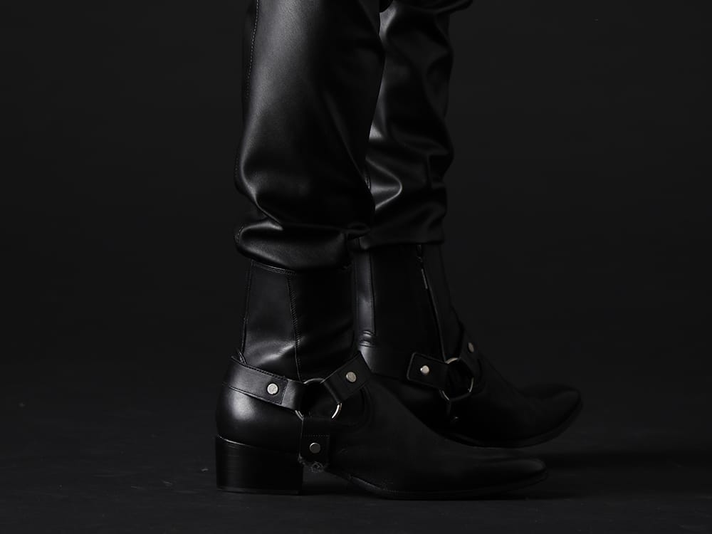 GalaabenD 2022-23AW - Beautiful gloss, accented with zips and harness rings - 87115902(Harness Ring Boots) - 3-005