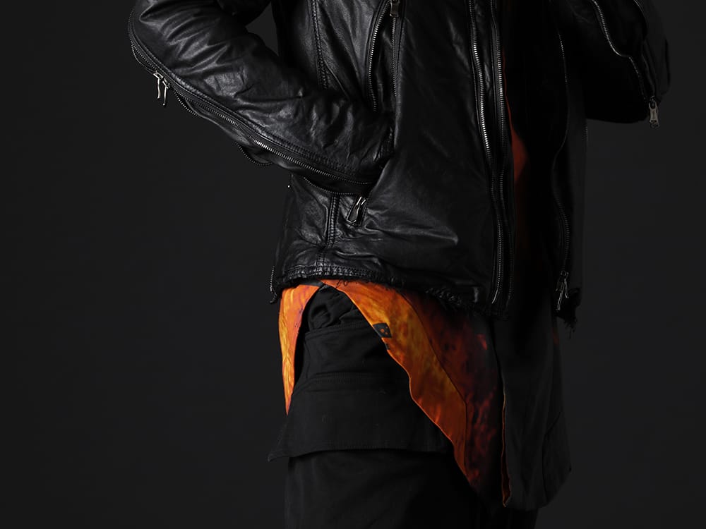 ザ ヴィリディアン / ユリウス 2022-23AW - タイトでThe Viridi-anneらしさのあるレザージャケット。 - VI-3504-06-Black(ゴートレザー ジャケット ブラック) 787SHM2-P(DUSK プリズム カットシャツ) - 2-007