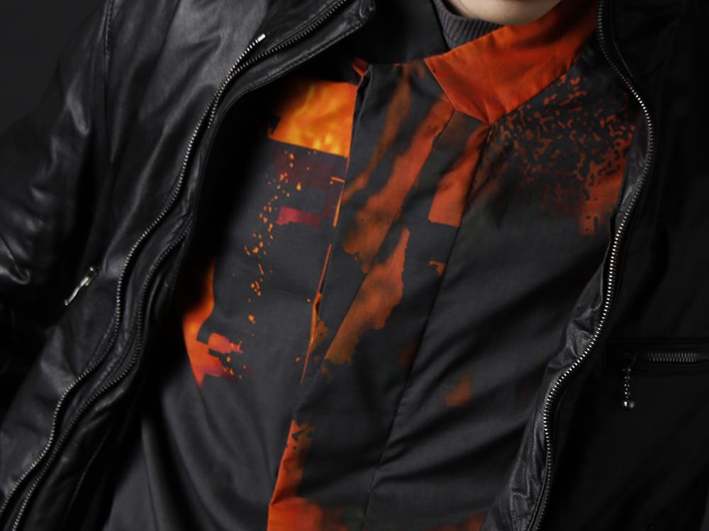 ユリウス 2022-23AW - タイトでThe Viridi-anneらしさのあるレザージャケット。 - 787SHM2-P(DUSK プリズム カットシャツ) - 2-010