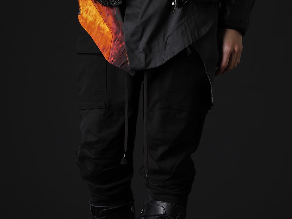 ザ ヴィリディアン 2022-23AW - kujakuのロングブーツを合わせ、足元を引き締めたスタイルに。 - VI-3537-04(裏毛カーゴパンツ) - 3-004