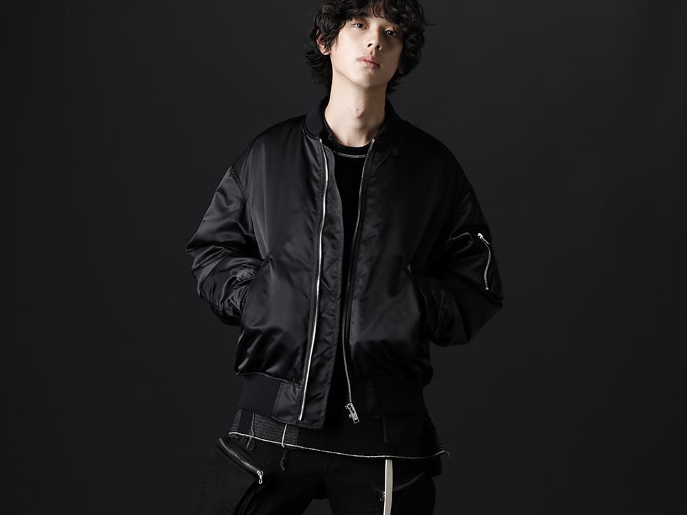 フェノメノン / ザ ヴィリディアン 2022-23AW - インパクトを与える唯一無二の背面ディテール - ILLCS22A-036(マスターマインド・ワールド × フェノメノン クロス ループ MA-1) VI-3529-07-Black(チェック P/Oニット ブラック) - 2-001