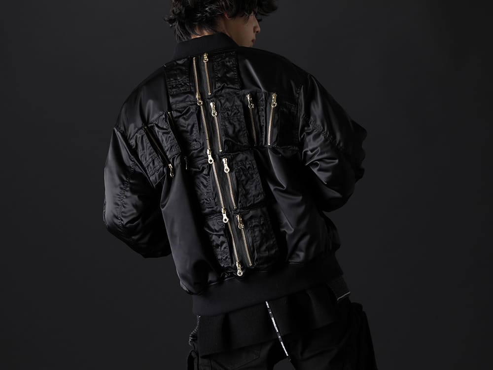 フェノメノン 2022-23AW - インパクトを与える唯一無二の背面ディテール - ILLCS22A-036(マスターマインド・ワールド × フェノメノン クロス ループ MA-1) - 2-002