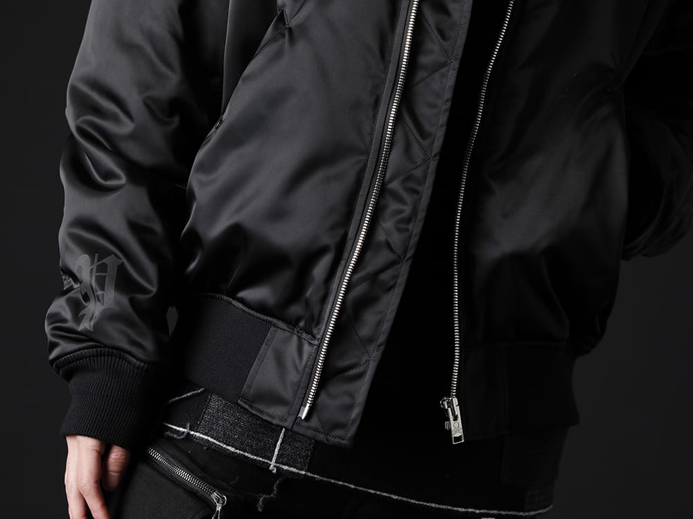 フェノメノン / ザ ヴィリディアン 2022-23AW - インパクトを与える唯一無二の背面ディテール - ILLCS22A-036(マスターマインド・ワールド × フェノメノン クロス ループ MA-1) VI-3529-07-Black(チェック P/Oニット ブラック) - 2-007