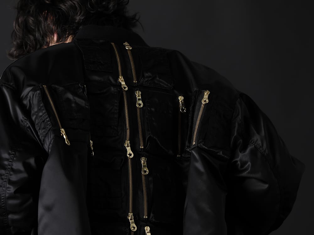 フェノメノン 2022-23AW - インパクトを与える唯一無二の背面ディテール - ILLCS22A-036(マスターマインド・ワールド × フェノメノン クロス ループ MA-1) - 2-008