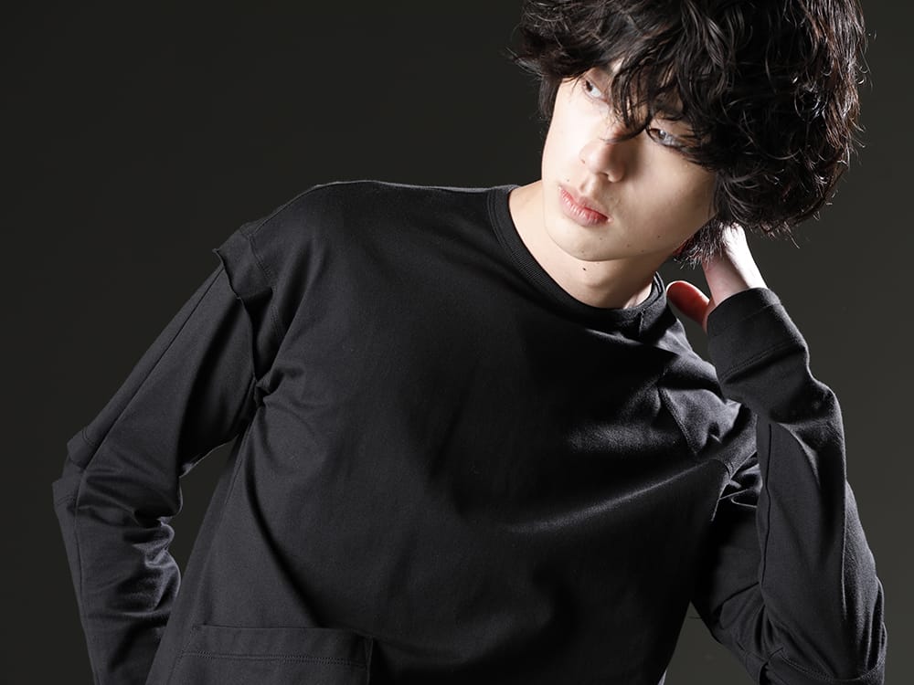 ザ ヴィリディアン 2022-23AW - シンプルだからこそ光る、 素材の良さとデザイン。 - VI-3546-01-Black(袖レイヤードT ブラック) - 2-014