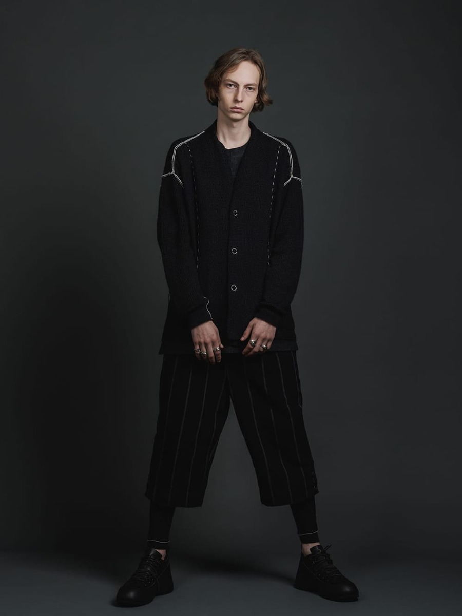 The Viridi-anne - ザ ヴィリジアン 2023SS VI-3586-07 - ハード ツイスト ラミーヤーン カーディガン 4-001