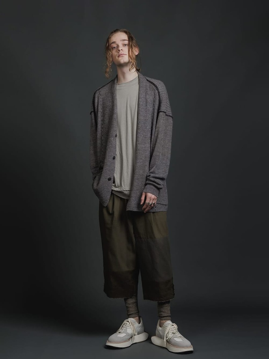 The Viridi-anne - ザ ヴィリジアン 2023SS VI-3586-07 - ハード ツイスト ラミーヤーン カーディガン 4-002