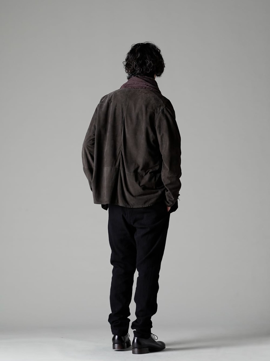 Bergfabel(バーグファベル) 22-23AW(秋冬) 上質になめされた山羊革のナッパレザー - LSH30-L11 ワーカーシャツ - TTW-jw-blk ウールジョーゼットボトルネック ブラック - UP110-354B コントゥア パンツ 2.0 - Derby-W-Hidden-Laces-Kangaroo-Black W. ヒドゥン レース ダービーシューズ カンガルー ブラック 1-003