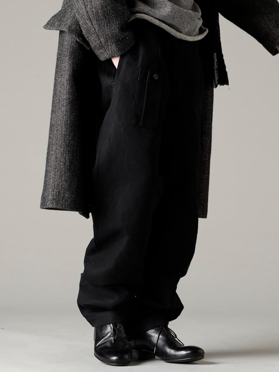 KLASICA 22-23AW Convenience and design coexisting - 22C-63MTR-Black 1960 1960 British Military Trousers Base Cargo Pants Black - Derby-W-Hidden-Laces-Kangaroo-Black W. Hidden Laces Derby Shoes Kangaroo Black 3-002