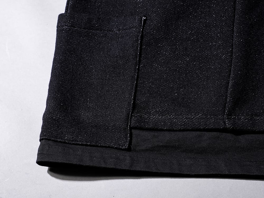 The Viridi-anne - ザ ヴィリジアン 22-23AW アウターの中におすすめのハイネックプルオーバー  - VI-3533-01-Black - 綿ウール裏毛　ハイネックプルオーバー 2-004