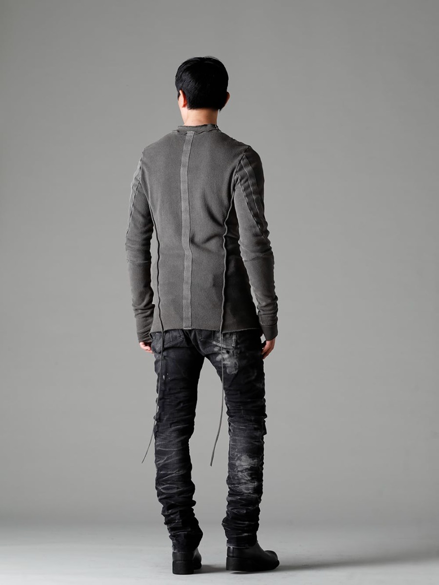 Boris Bidjan Saberi 22-23AW The simple black denim model P13. - M2973 Iconic Bound Top - P13-TF-F1603K-BLACK-DENIM P13. TF F1603K BLACK DENIM - PL0FZ Orthopaedic Decollete Shoes Double Sole Horse Full Grain - PL0FZ 1-003