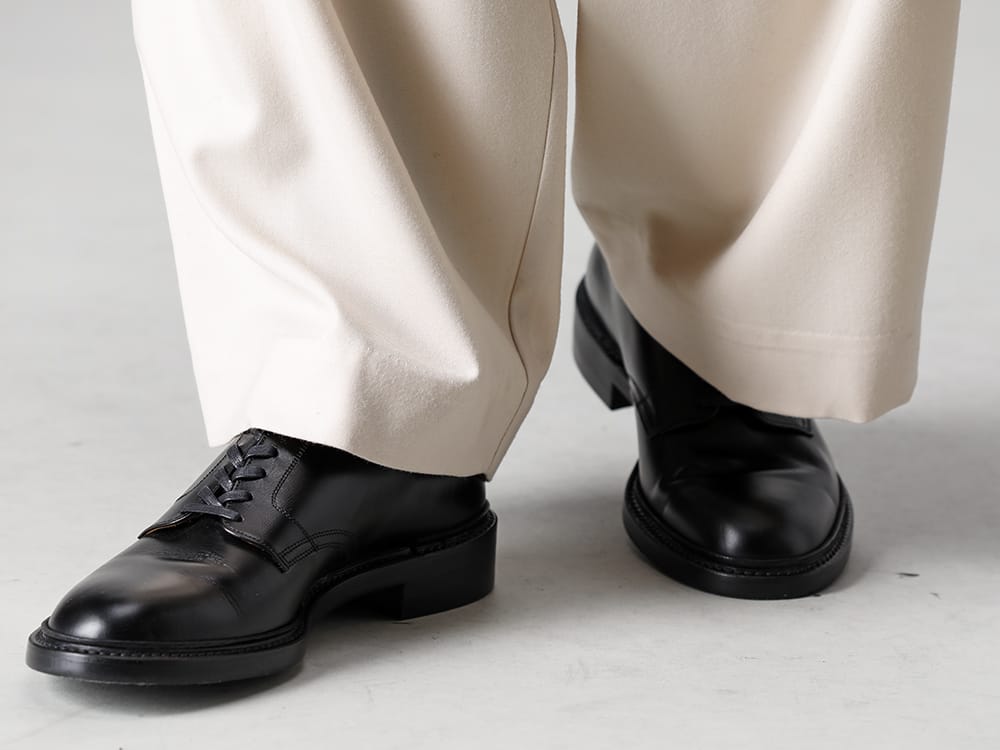 IRENISA - イレニサ 2022-23AW 見出し3 - vu-a22-p10 Off white - ニー ワイドパンツ - IH-22SS-S001-RC - レザーシューズ 3-004