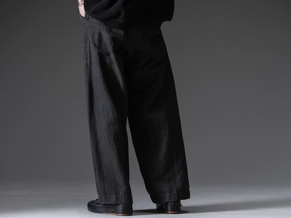 JAN-JAN VAN ESSCHE 22-23AW Versatile classic trousers for all seasons - TROUSERS#67 Trousers #67, smi wool/linen twill Handsewn-Classic-Lo   4-001