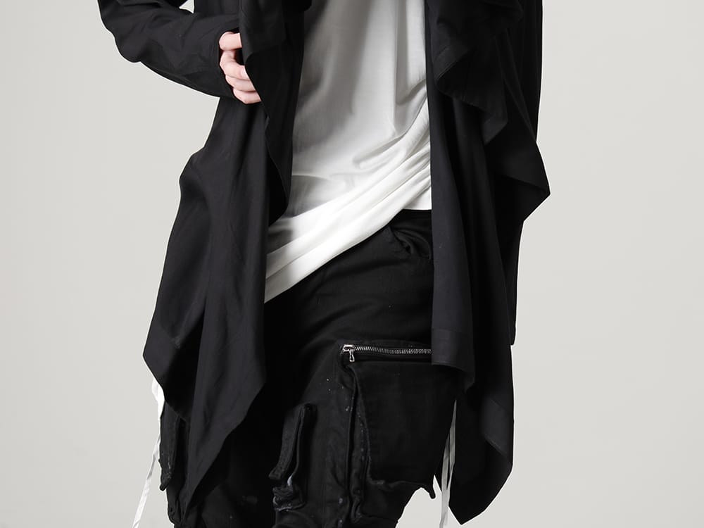 JULIUS 2023SS - The JULIUS 2023SS collection is now available! Sales have started both in-store and online! - 819CUM3-black(Cotton/Cupro Jersey Drape Cardigan Black) 819CUM4-offwhite(Cotton/Cupro Jersey Drawcord Short Sleeve T-Shirt Off White) - 2-004