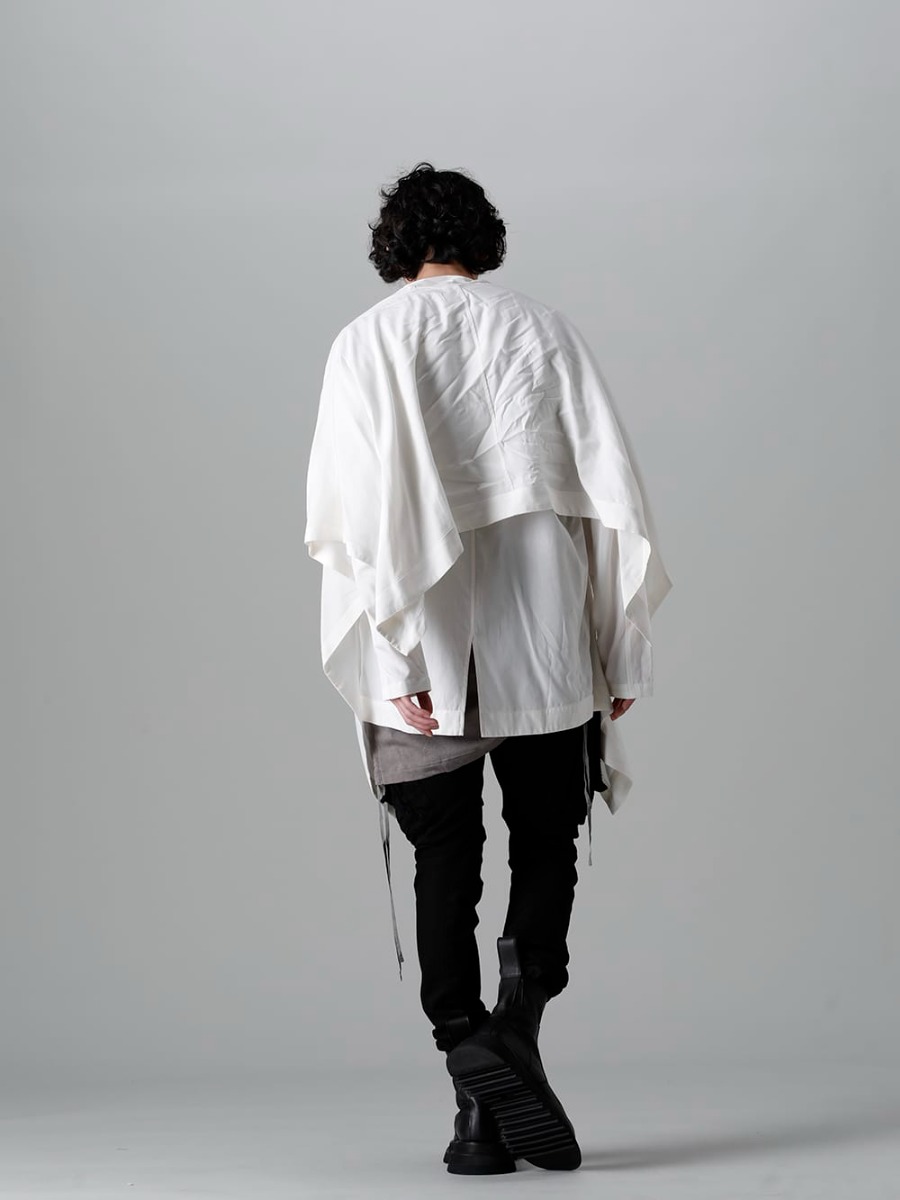 JULIUS 2023SS - The JULIUS 2023SS collection is now available! Sales have started both in-store and online! - 819CUM3-offwhite(Cotton/Cupro Jersey Drape Cardigan Off White) 819CUM4-gray(Cotton/Cupro Jersey Drawcord Short Sleeve T-Shirt Gray) - 2-007