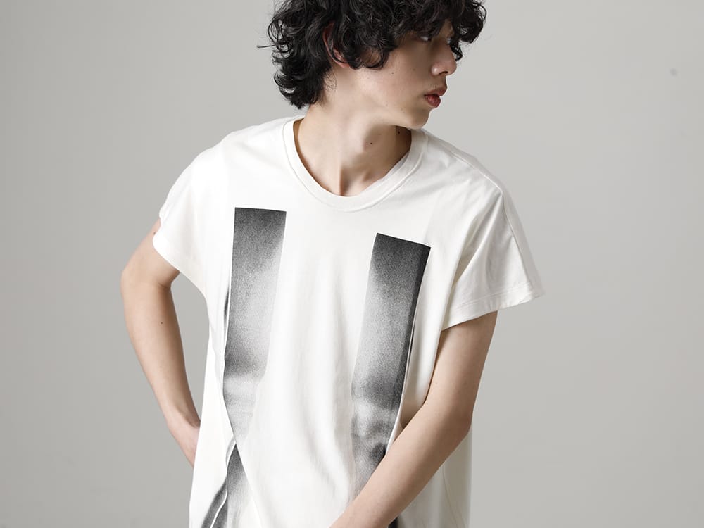 JULIUS 2023SS - The JULIUS 2023SS collection is now available! Sales have started both in-store and online! - 817CPM3-Raw(Cotton/Modal Jersey Front Print Short Sleeve T-Shirt Raw) - 3-011