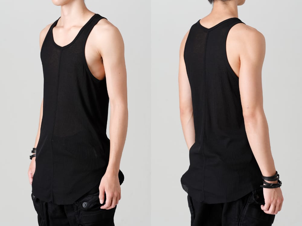 JULIUS 2023SS - The JULIUS 2023SS collection is now available! Sales have started both in-store and online! - 817CUM8-black(Cotton High Twist Rib Tank top Black) - 4-005