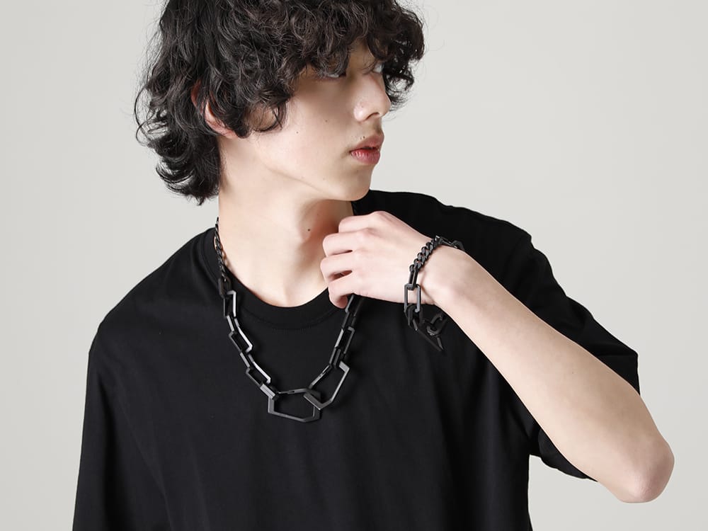 JULIUS 2023SS - The JULIUS 2023SS collection is now available! Sales have started both in-store and online! - 817ACU15-black(Chain Necklace Black) 817ACU16-black(Chain Bracelet Black) - 5-008