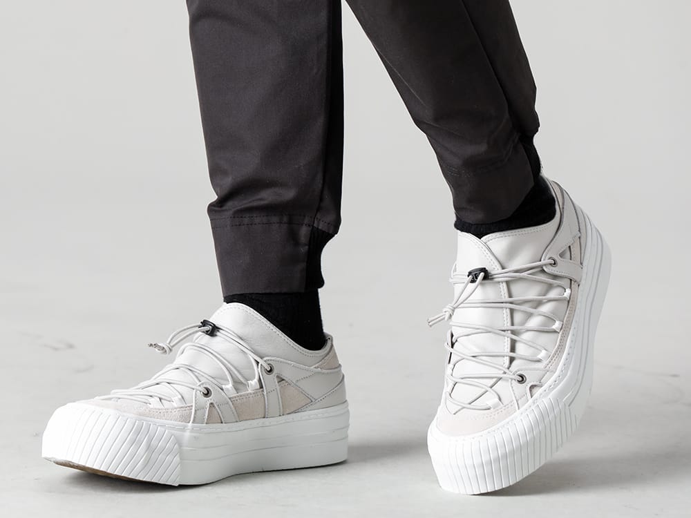 The Viridi-anne 2022-23AW Select vulcanized sneakers with a distinctive upper design - 218 - Shell Pants - VI-3555-09-L.Gray - Sneaker L.Gray 3-004