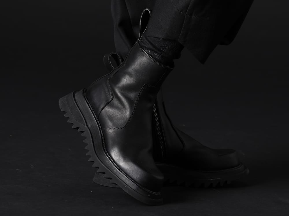 ユリウス 2023PS - JULIUS(ユリウス) 2023PSコレクション ファイナルデリバリー！只今より店頭・通販共に販売開始！ - 807FWM2(カウスキン サイドジップブーツ) - 1-010