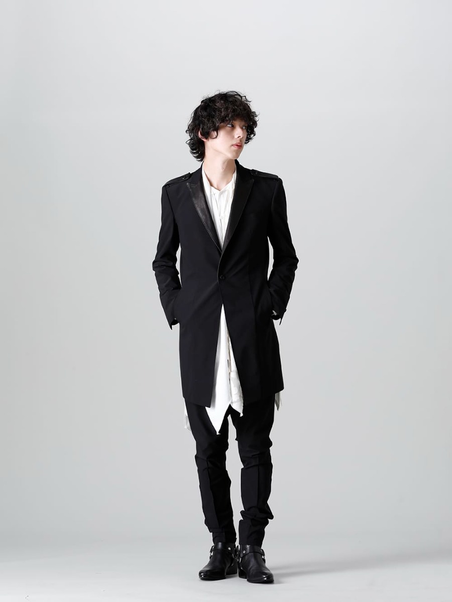 ザ ワンネス 2022-23AW - THE ONENESS(ザ ワンネス) 2022-23AWコレクション ファイナルデリバリー！只今より店頭・通販共に販売開始！ - OB-OHJ04-901(リサイクルPE レザー コンビジャケット) OB-OHP07-901(リサイクルPE ダーツ サルエルパンツ) - 1-001