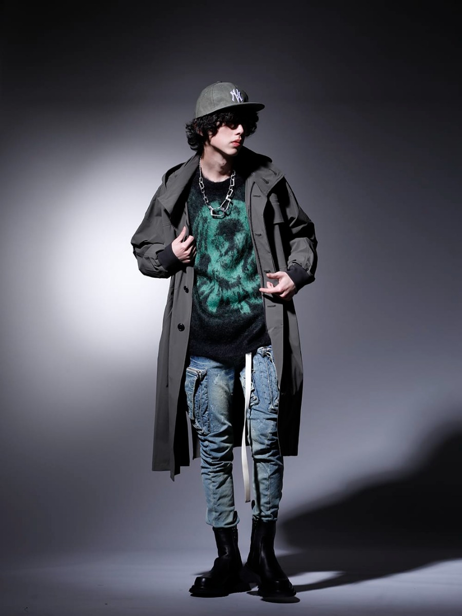 The Viridi-anne / SAINT MICHAEL / JULIUS / NVCLEAR 2023SS Styling This is a casual style that will be useful in spring, with earth colors as the main components. - A spring-like casual style in earth colors - VI-3560-06-Dark-Olive(Water-Repellent Stretch Hooded Coat Dark Olive) SM-A22-0000-072(BORN X RAISED × ©SAINT M×××××× CLOWN Knit Black) 807PAM6-ID(10.5oz Stretch Denim Damage Painted Cargo Skinny Denims Indigo) 807FWM2(Cow Skin Side Zip Boots) 807FWM2(Cow Skin Side Zip Boots) NV_002-Vintage-Green(NV LOGO FR ARMY COTTON CAP VINTAGE GREEN) 817ACU15-silver(Chain Necklace Silver) 807ACU1-Off-White(Cow Skin / Nylon Tape Belt Off White) - 1-001