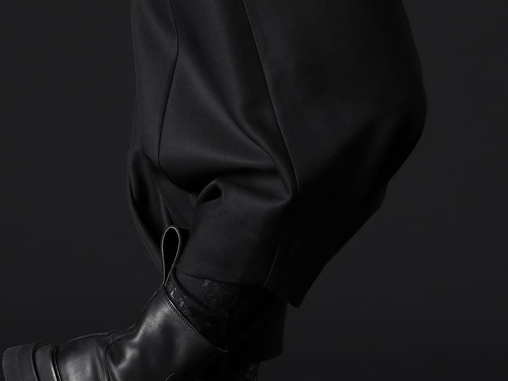 807PAM4(ウール/レーヨン ギャバ プリズム サルエルパンツ) - 3-005