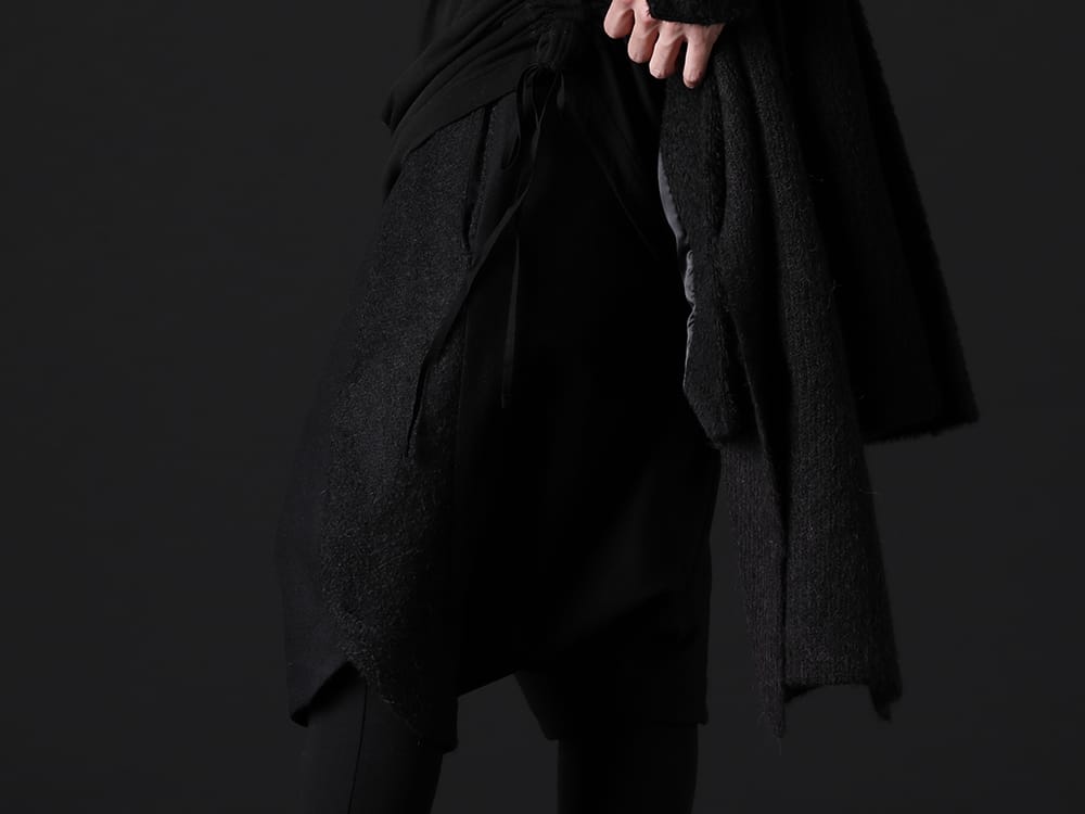 JULIUS 2023SS - The popular over-crotch pants from JULIUS. - 807PAM5(Wool/Alpaca Tweed Alpaca Layered Pants) - 3-005