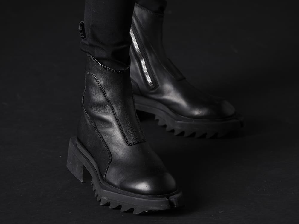 JULIUS 2023SS - The popular over-crotch pants from JULIUS. - 797FWM1(Cow Leather Side Zip Up Boots) - 3-007