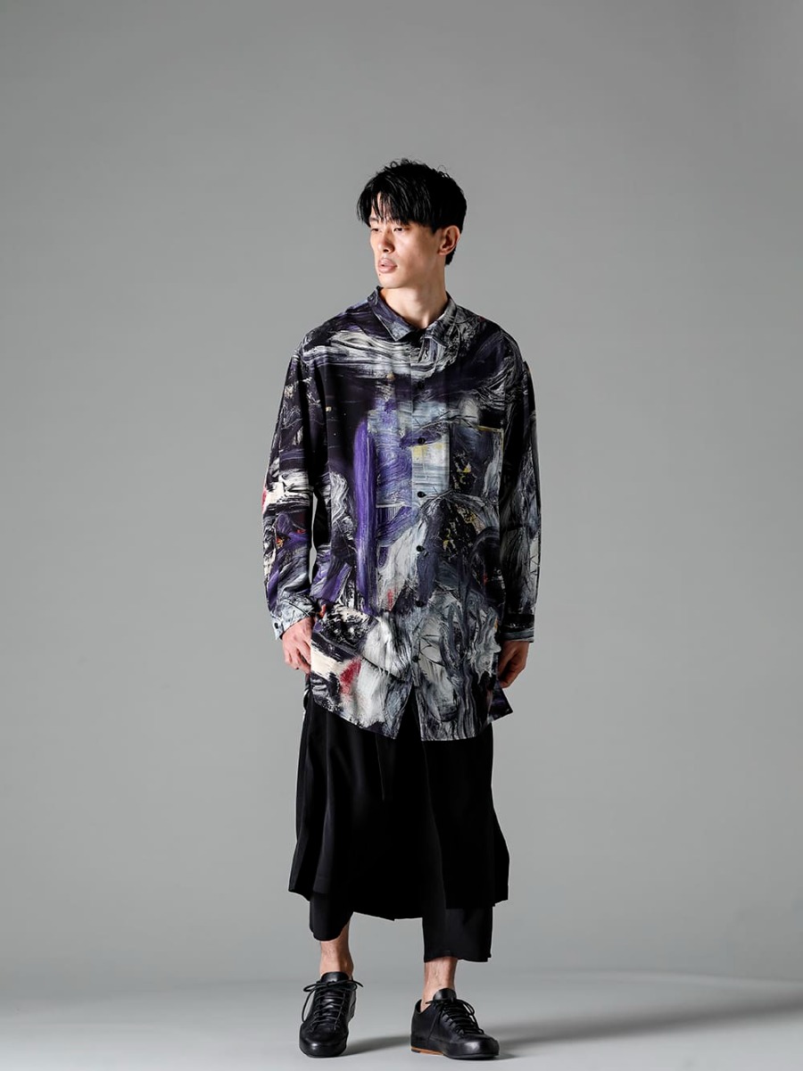 yohji yamamoto 23ss シャツ　サイズ　3番ファッション