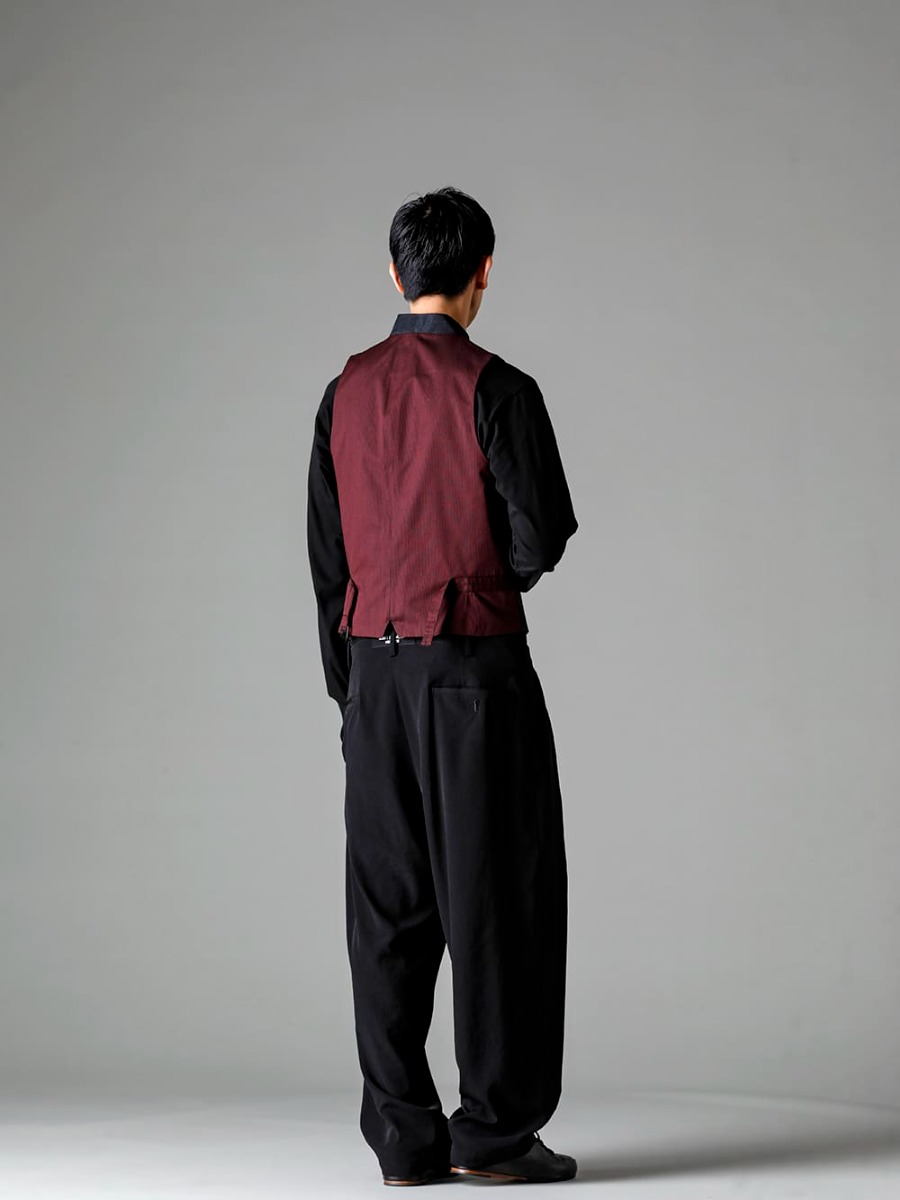 Yohji Yamamoto 23SS LOOK34 ジャケット and ベスト スタイル