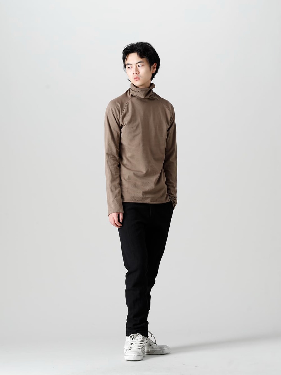 ware(ウェア) 22-23AW 扱いやすいシンプルなコットン生地 -  TTC-swcm-Khaki コットンボトルネック カーキ