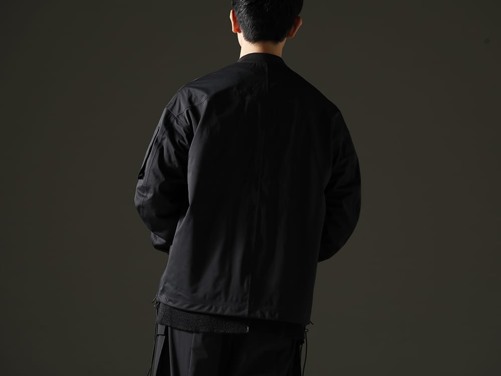 The Viridi-anne 2023SS - A jacket that combines functional detail with minimal use  - VI-3558-06-Black(Water Repellent Bomber Jacket Black) - 2-003