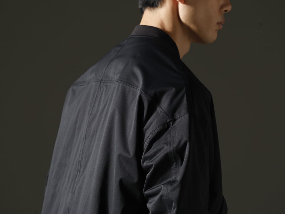 The Viridi-anne 2023SS - A jacket that combines functional detail with minimal use  - VI-3558-06-Black(Water Repellent Bomber Jacket Black) - 2-008