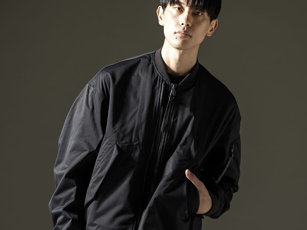 The Viridi-anne 2023SS - A jacket that combines functional detail with minimal use  - VI-3558-06-Black(Water Repellent Bomber Jacket Black) - 2-009