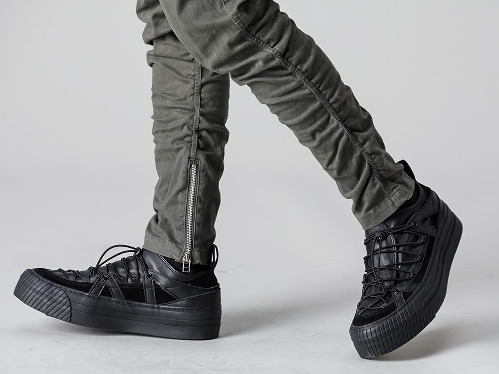 The Viridi-anne - ザ ヴィリジアン 22-23AW 見雪の日などに耳まで覆うことが可能なバラクラバネックL/ - RB-410-D.Khaki - モーターサイクル イージー D.カーキ - VI-3555-09-Black - スニーカー ブラック 3-004