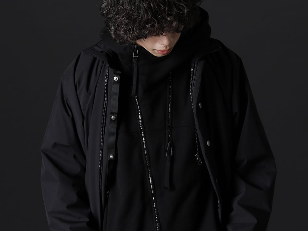 ディーハイゲン 2022-23AW - サルエルシルエットが特徴的なオールインワン。 - ST107-0922A(ヘビーコットンジャージダブルジップフーデッド オールインワン) - 3-001